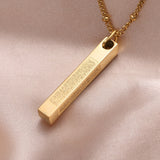 Ayatul Kursi Bar Islamic Necklace