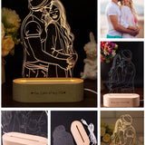 Personalised Custom Photo 3D Night Light Lamp 