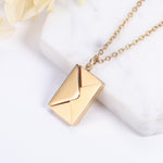 Personalised Love Letter Envelope Necklace