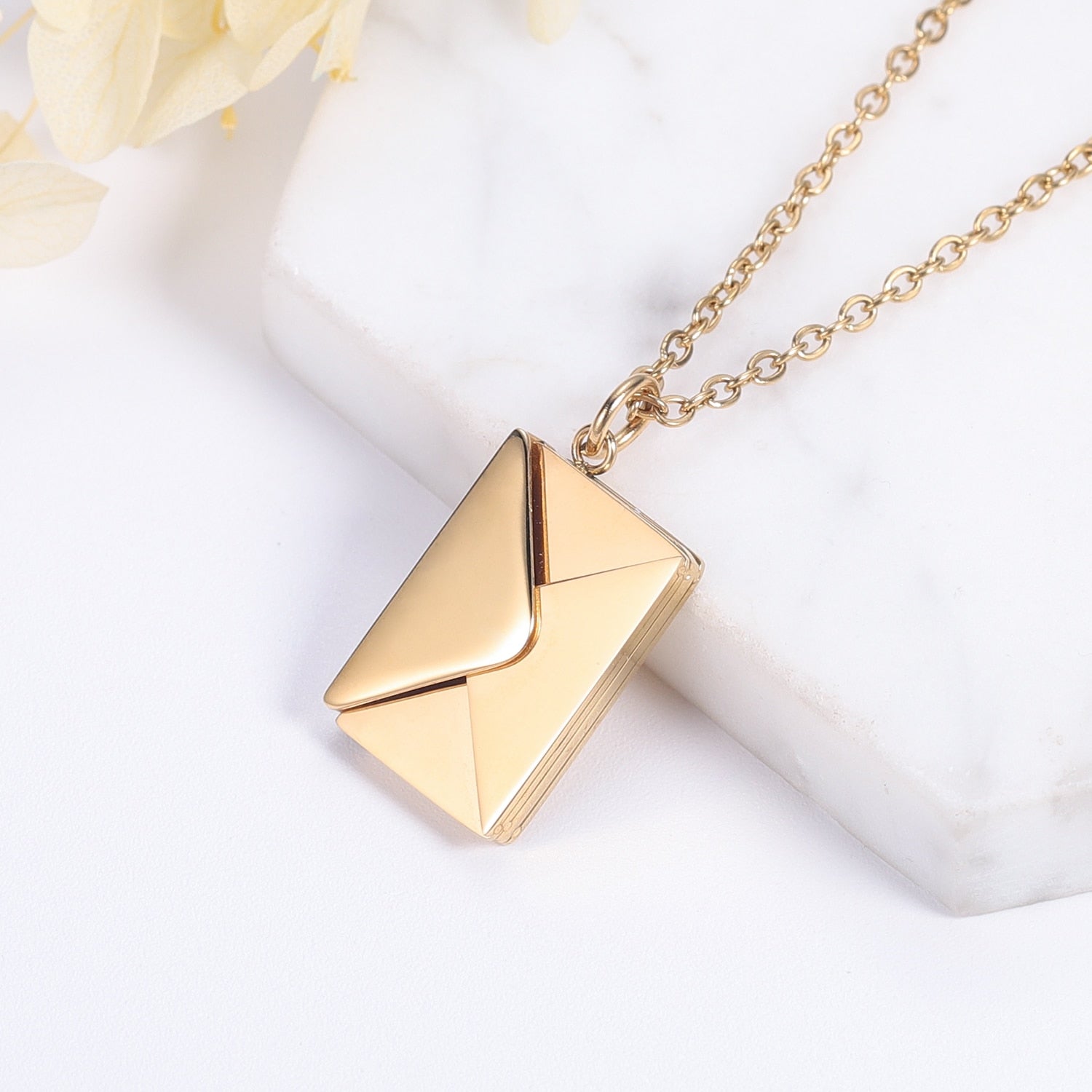Personalised Love Letter Envelope Necklace