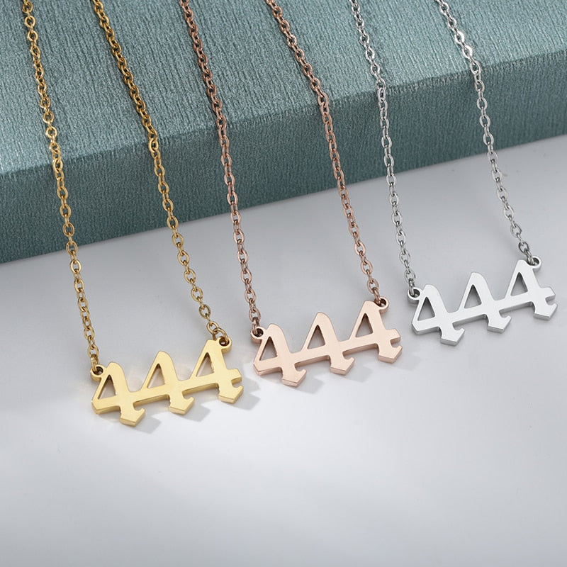 Angel Number Necklace 444
