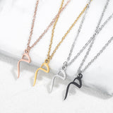Arabic Initial Letter Necklace