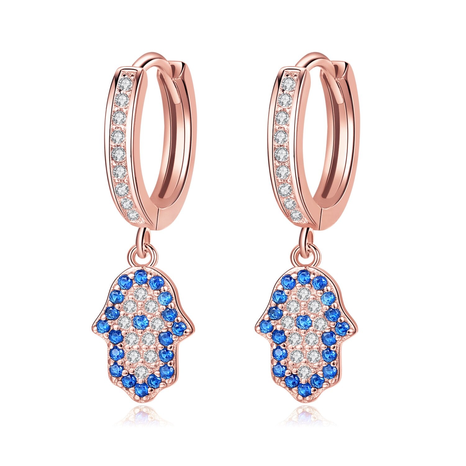 Evil Eye Dainty Sterling Silver Earrings