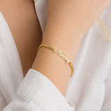 Personalised Name Bracelet with Cuban Chain