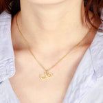 Arabic Initial Letter Necklace
