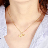 Arabic Initial Letter Necklace
