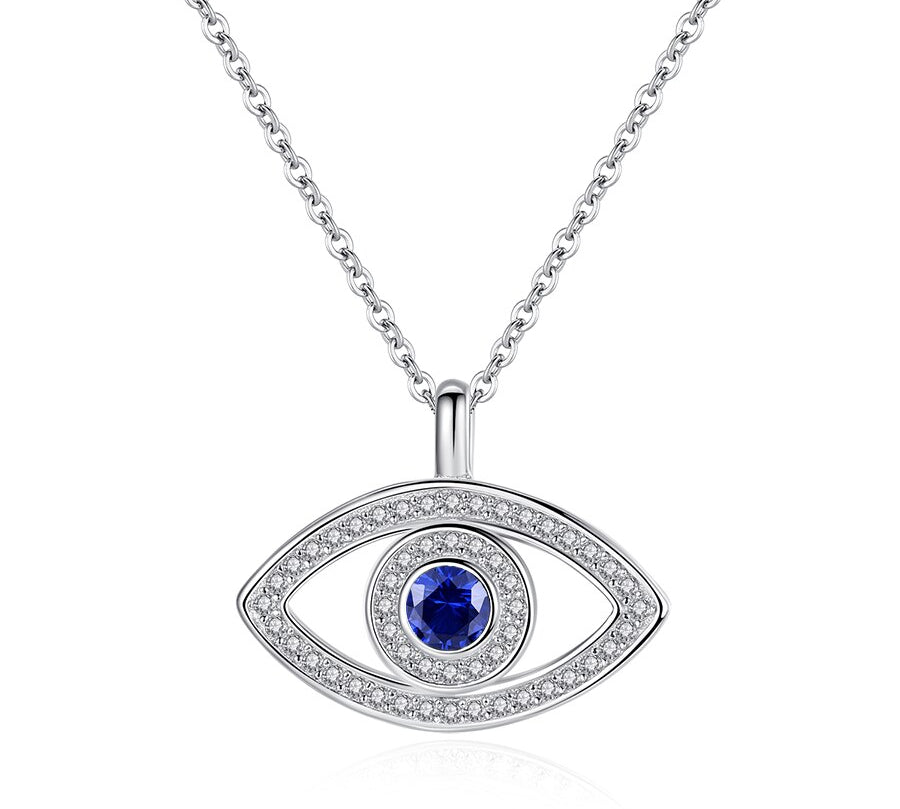 Evil Eye 925 Sterling Silver Necklace