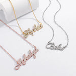 Personalised Name Necklace with Crystals