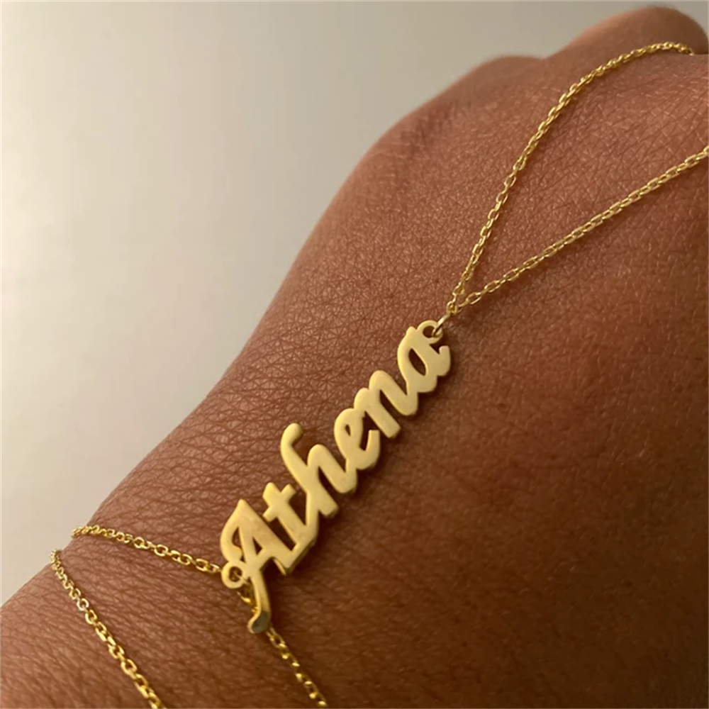 Personalised Name Hand Chain Ring Bracelet