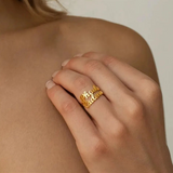 personalised custom names rings