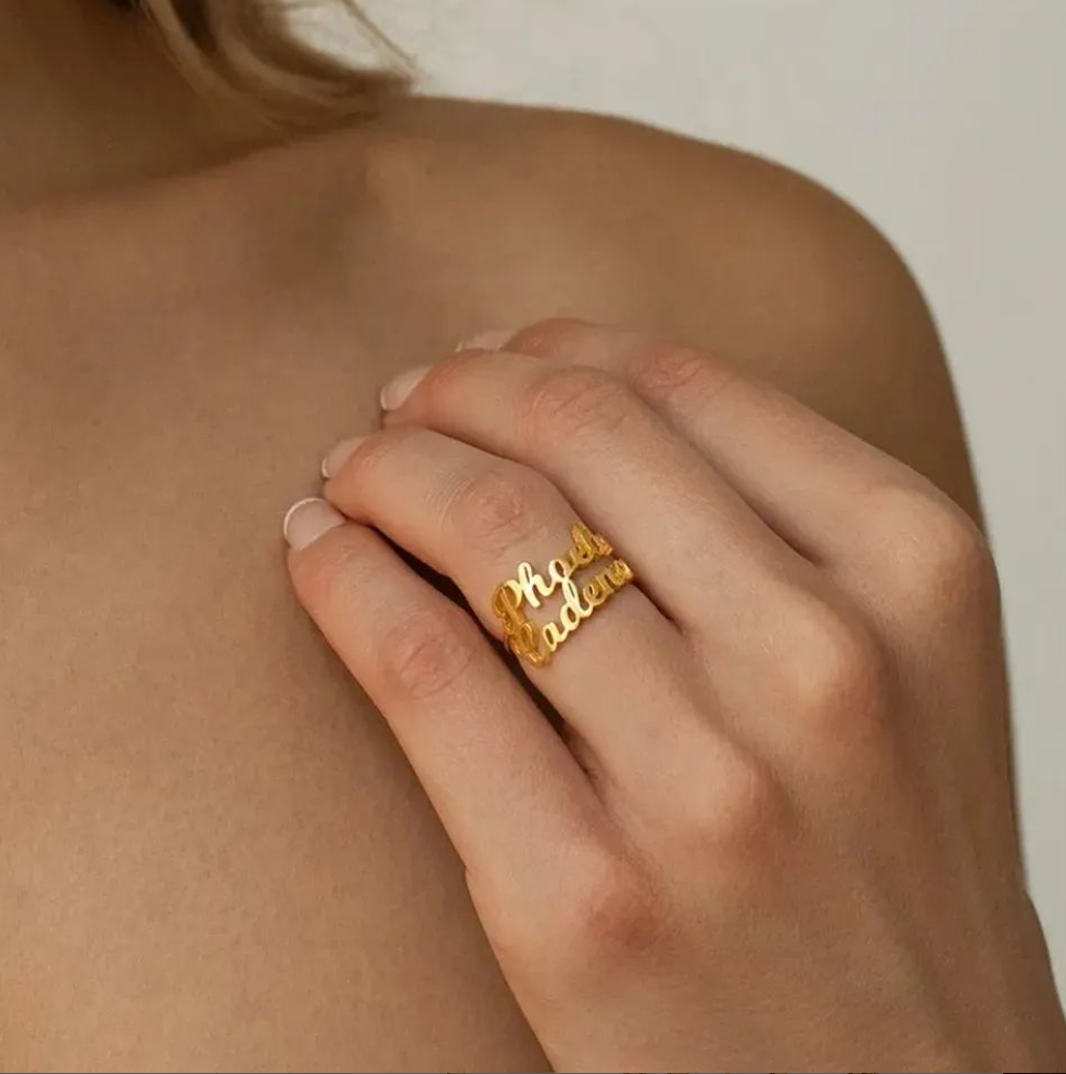 Wedding name online ring