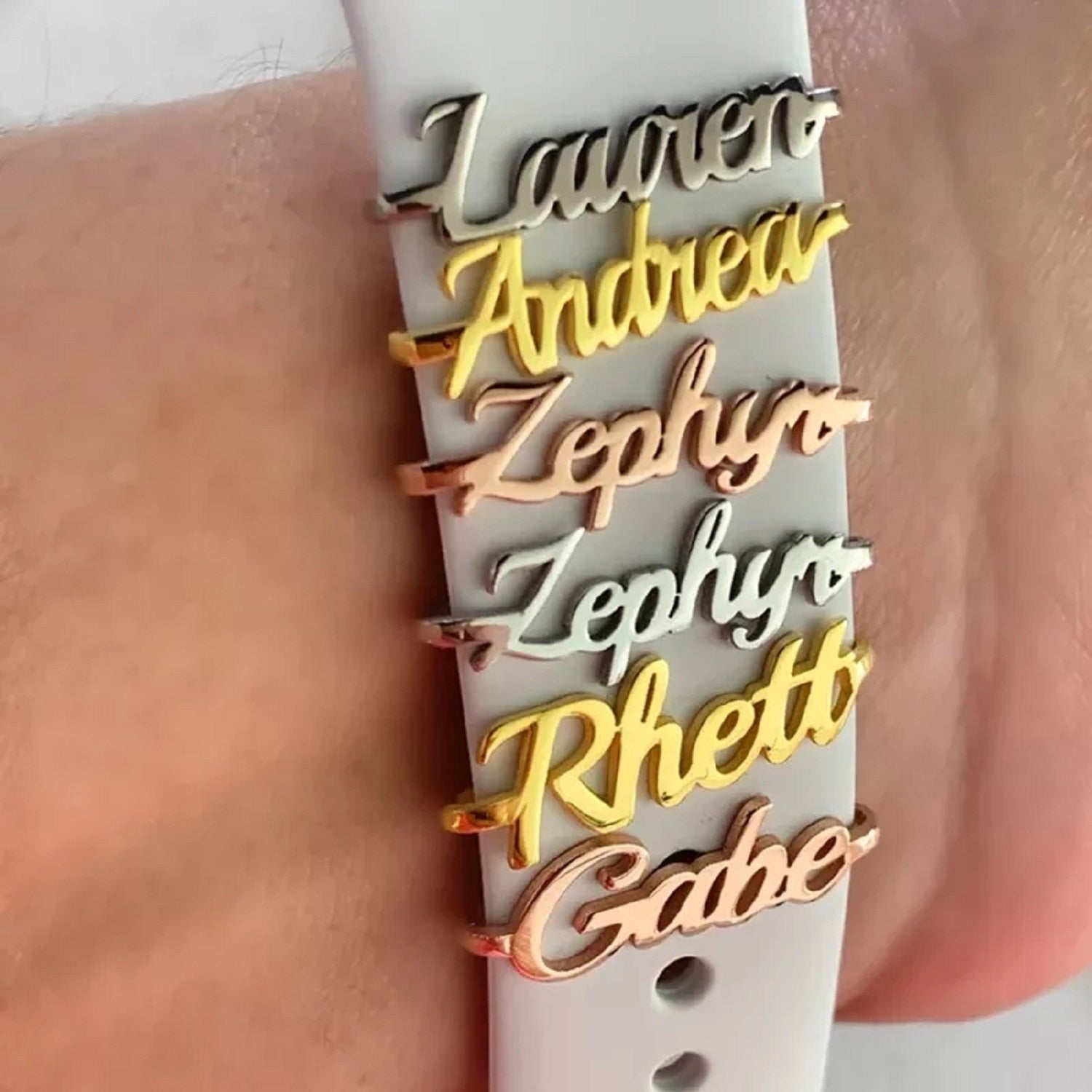 Personalised Name Watch Band Charm