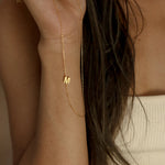 Personalised Sideways Initial Letter Necklace