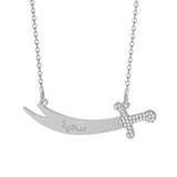 Islamic Sword Imam Ali Zulfiqar Necklace silver