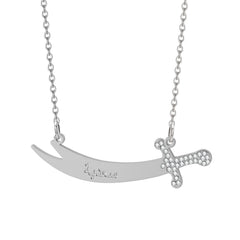 Islamic Sword Imam Ali Zulfiqar Necklace silver