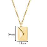 Personalised Love Letter Envelope Necklace