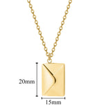 Personalised Love Letter Envelope Necklace