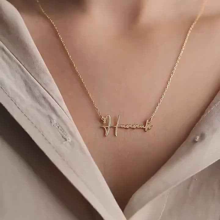 personalised name necklace UK