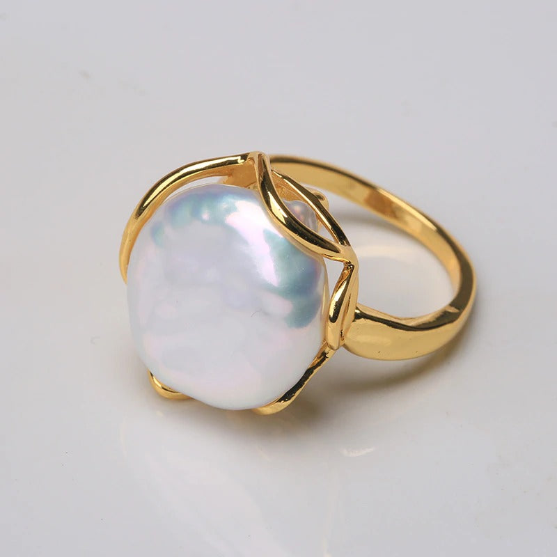 Freshwater Pearl Vintage Handmade Retro Ring