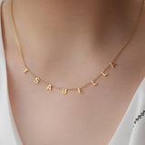 personalised dangle initial letter necklace