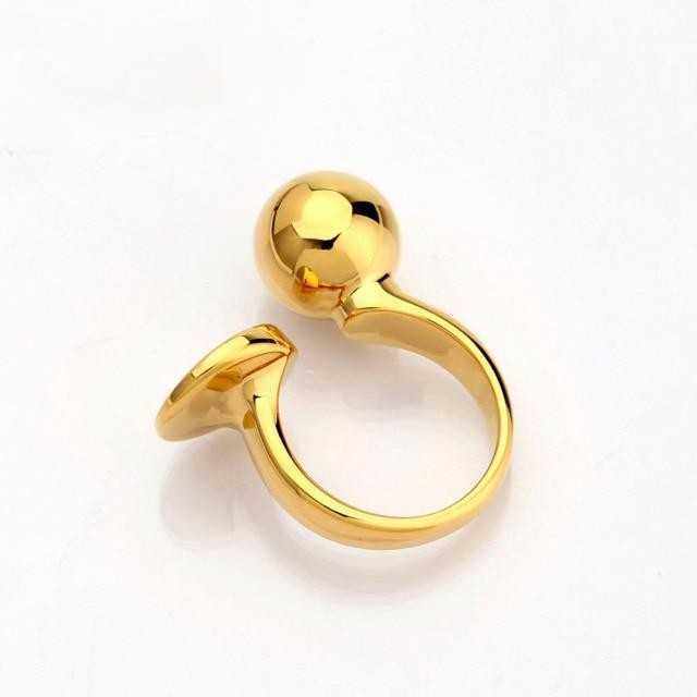 Gold Statement Cocktail Ring 