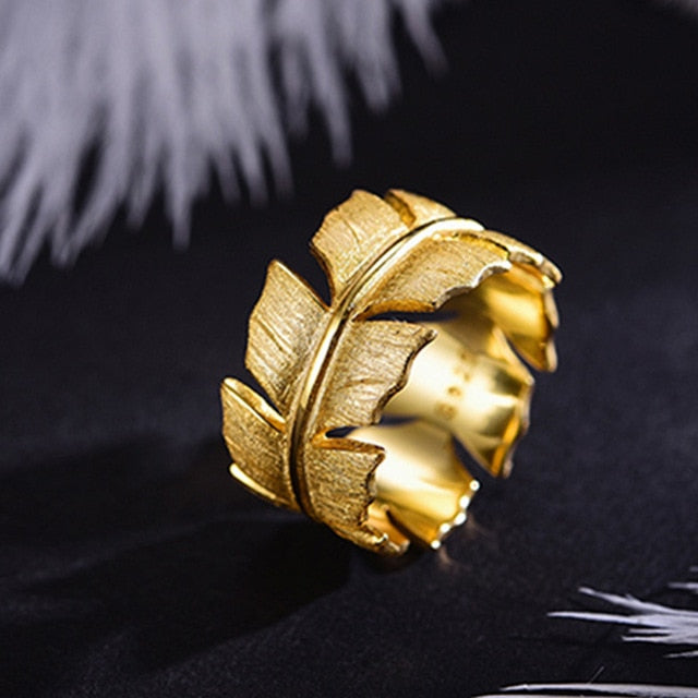 unique gift ideas feather ring