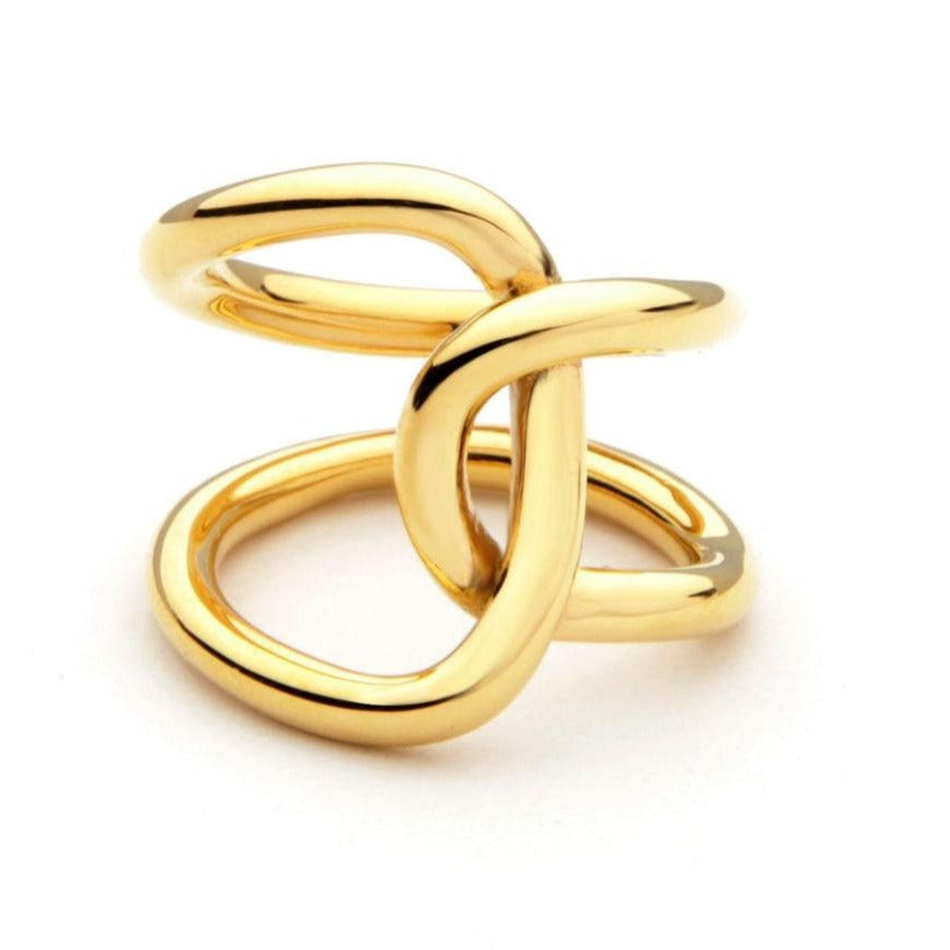 Cocktail Statement Ring Gold Infinity