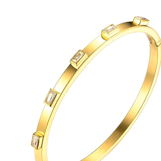 gold crystal bangle uk