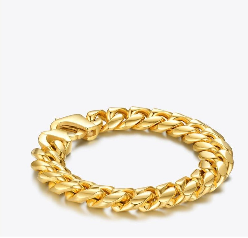 Chunky Gold Chain Bracelet bold