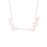 Personalised Arabic 2 Double Name Necklace 
