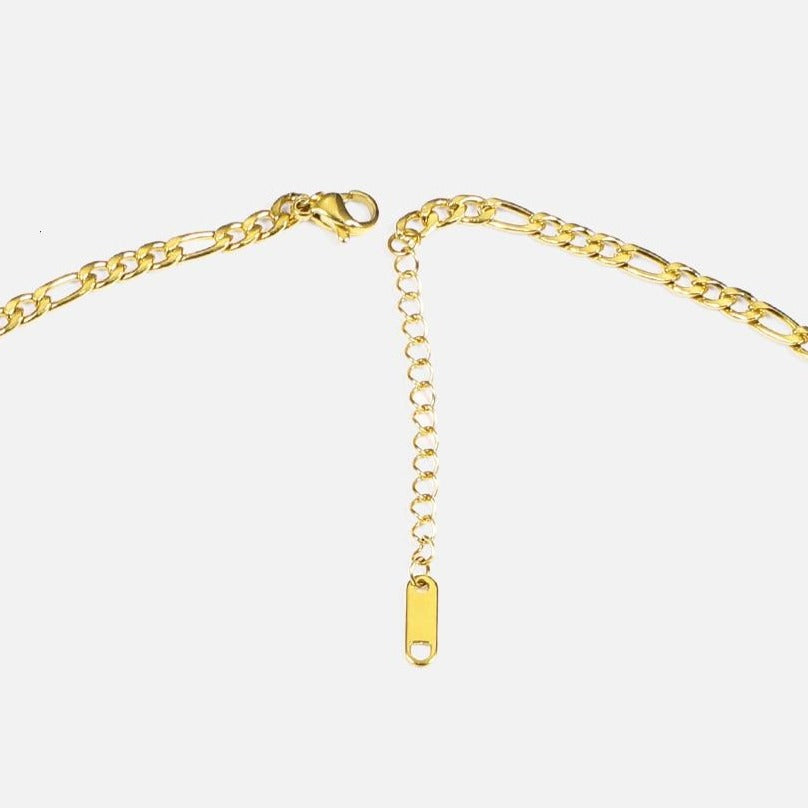 18K Gold Plated Initial Letter Choker Necklace