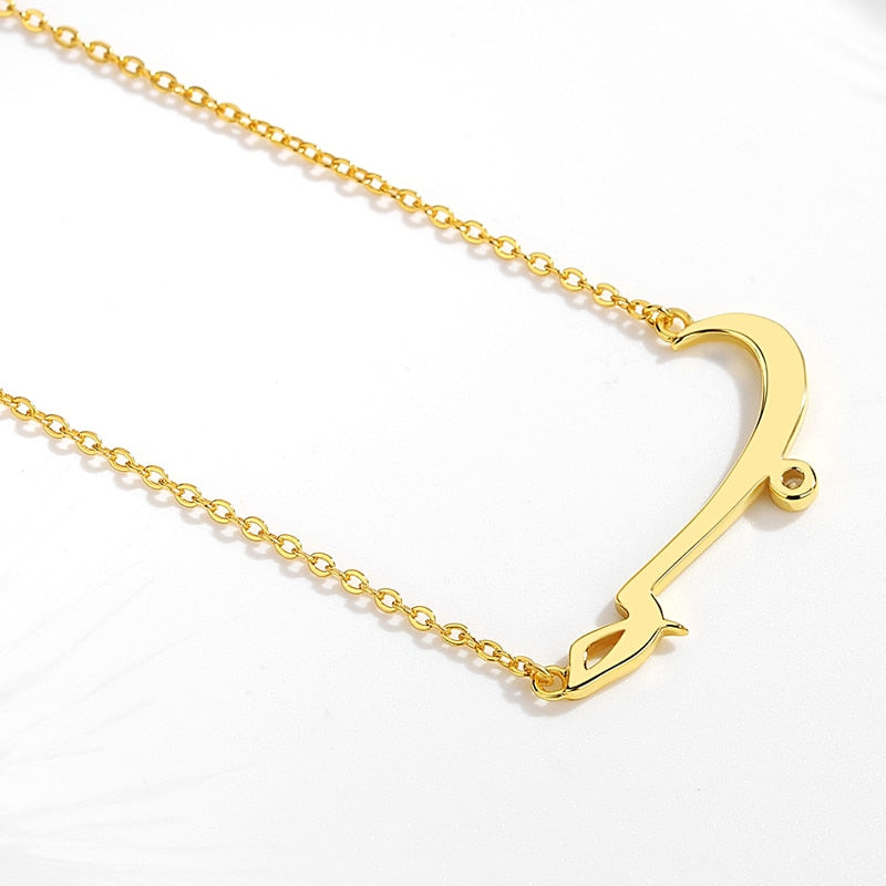 Hub Love in Arabic Necklace Gold