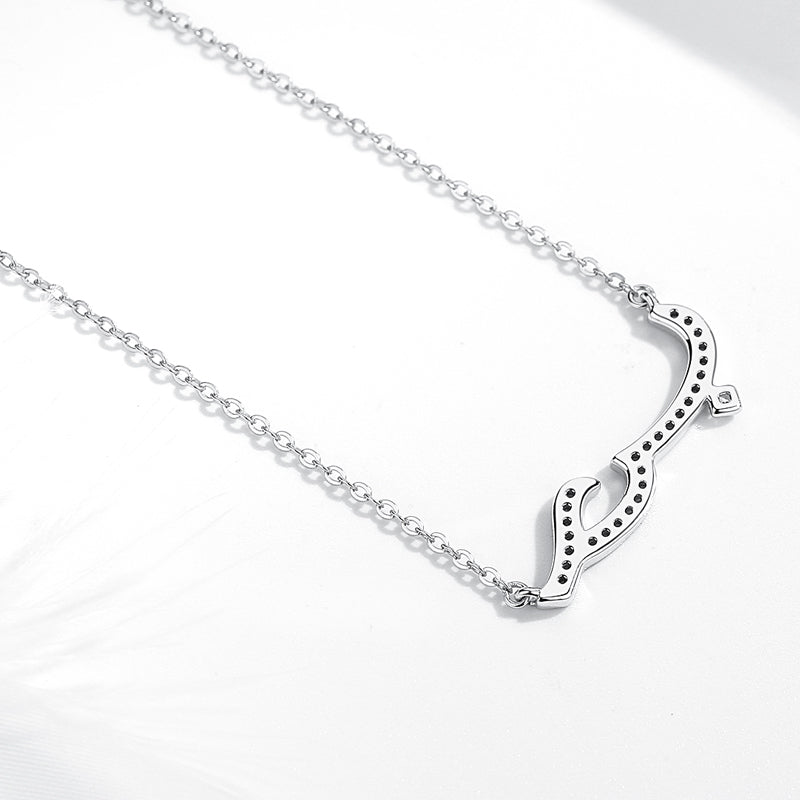 hub love in arabic pendant necklace sterling silver