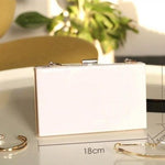 personalised acrylic clutch bag