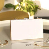 personalised acrylic clutch bag