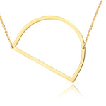 18ct Gold Plated Initial Letter Alphabet Pendant Choker Necklace 