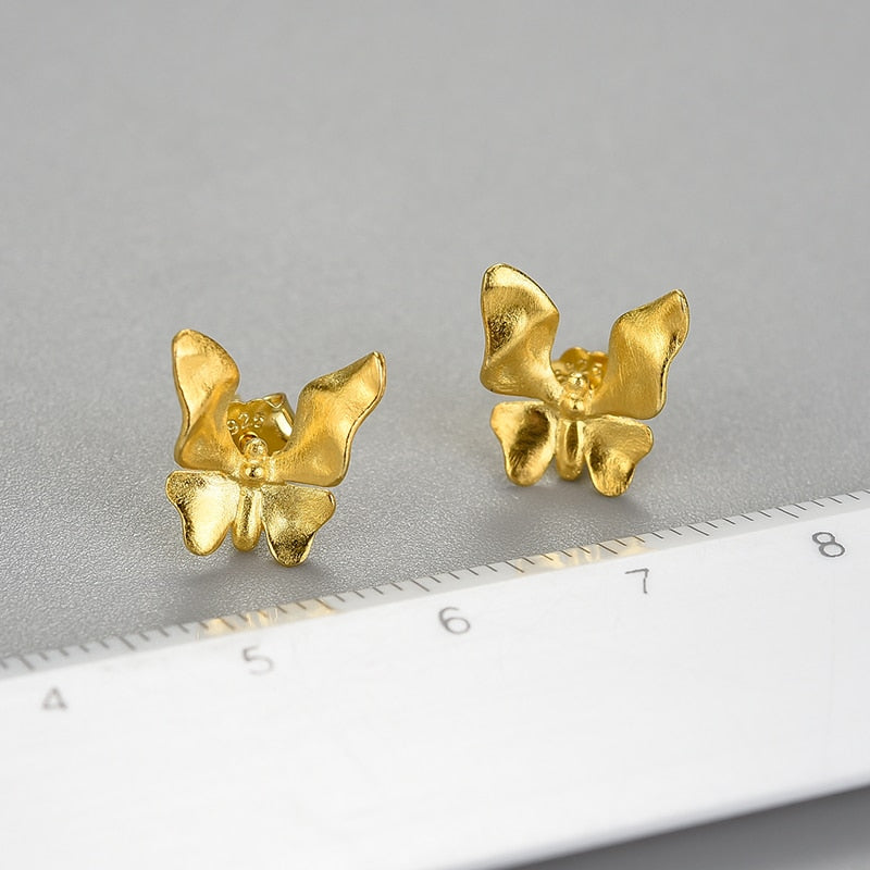 Dainty Butterfly Earrings - Unique Handmade Jewellery Online UK