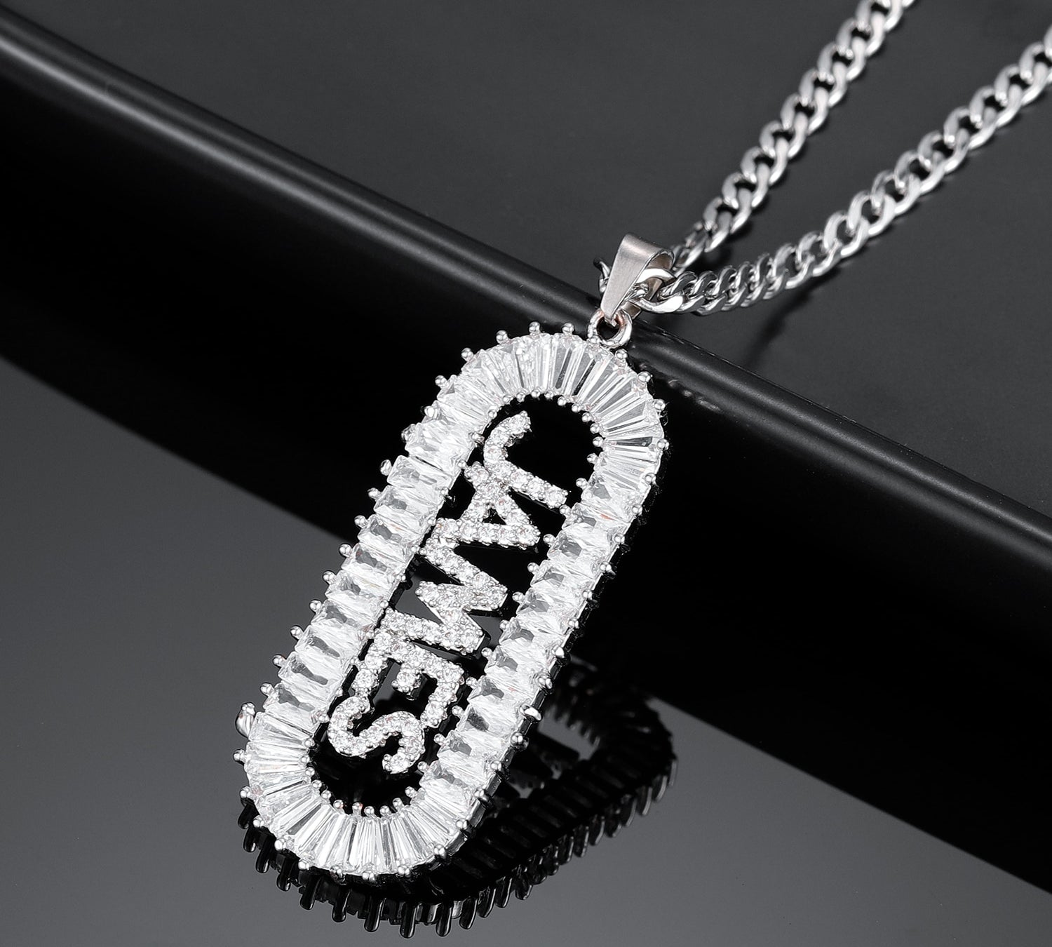Personalised Hip Hop Bling Name Necklace for Men