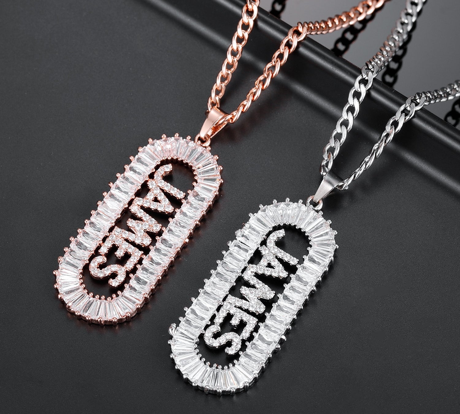 Personalised Hip Hop Bling Name Necklace for Men
