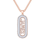 Personalised Hip Hop Bling Name Necklace for Men