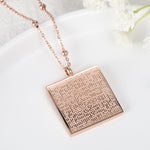 AYATUL KURSI Necklace rose gold