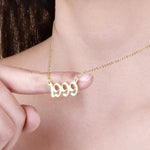 Personalised Birth Year Necklace UK