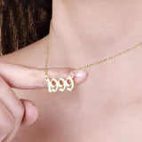 Personalised Birth Year Necklace UK