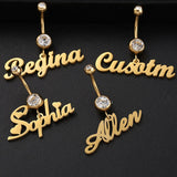 Personalised Belly Button Bar Piercing Custom Rings UK