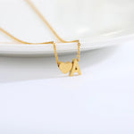 heart alphabet letter gold